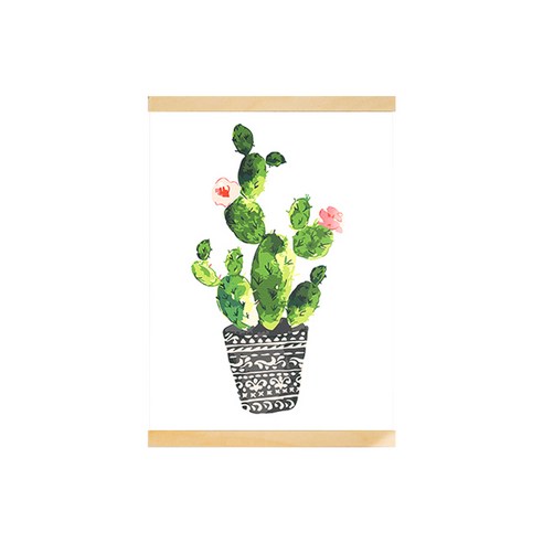 아트조이 DIY 행잉 명화그리기 족자형 30 x 40 cm, 토끼 선인장, 1개