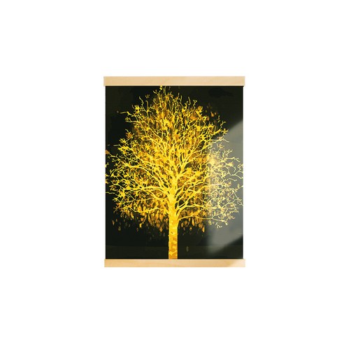 아트조이 DIY 행잉 명화그리기 족자형 40 x 50 cm, 골든 트리 (골드펄), 1개