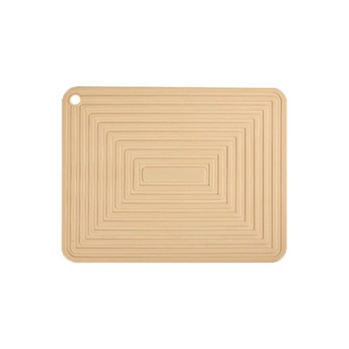 사각형 다용도 실리콘 냄비받침 29 x 23 cm KMY21081602, 라이트 살구, 1개