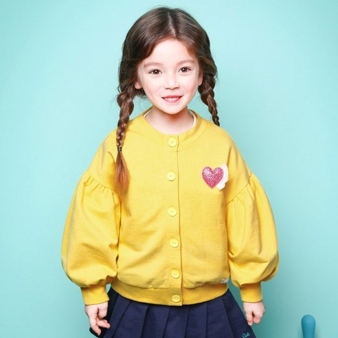 젤리스푼 여아용 New 트윙클 하트 러블리 가디건