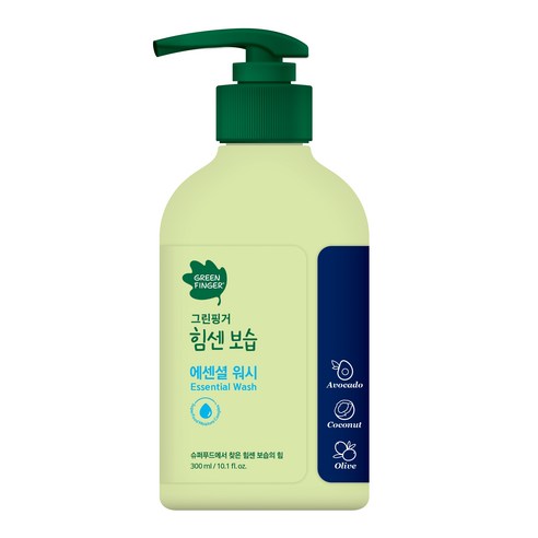 그린핑거 힘센보습 에센셜 유아 바디워시, 1개, 500ml