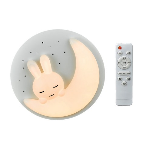 하이룩스 LED 달토끼 색변환 디밍 리모컨 방등 75W, 화이트
