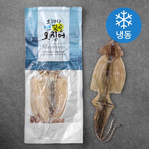 오바다 국내산 마른오징어 3미 (냉동), 180g, 1개