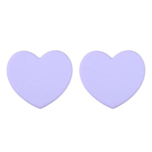 비에스업 하트모양 냄비 다용도 받침, 03 보라색, 2개