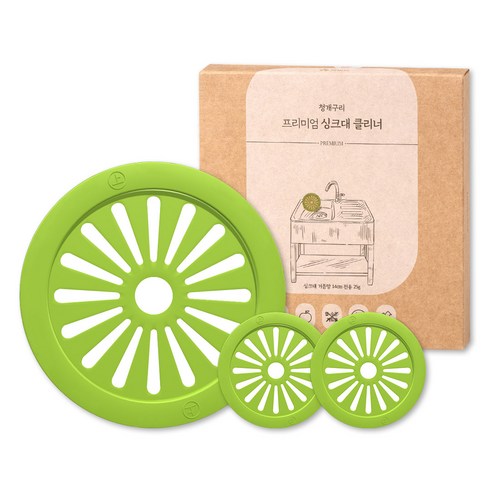 하비비 청개구리 프리미엄 싱크대 클리너, 25g, 3개