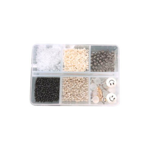 초보자 비즈 마스크 스트랩 DIY 키트 2.2mm, 3 모노톤, 1세트