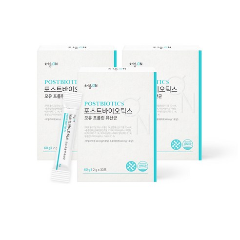 온유바이오 포스트바이오틱스 모유 프롤린 유산균 30p, 3개, 60g