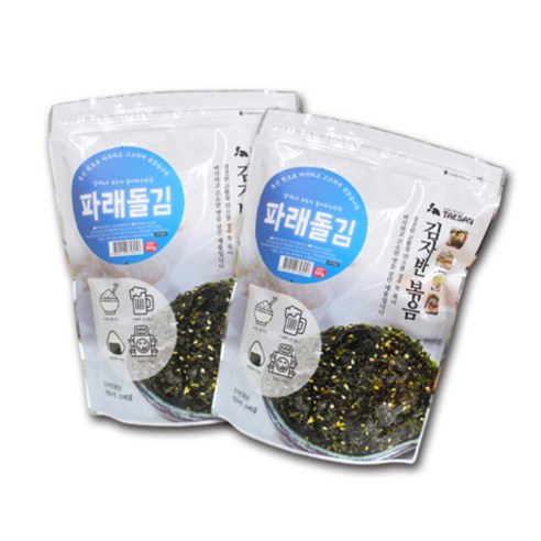 태산 파래돌김 김자반볶음, 500g, 2개