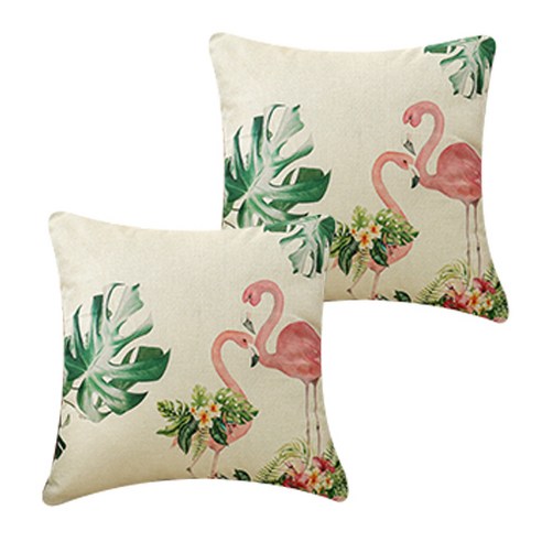 플라밍고 린넨 쿠션 커버 2p 세트 DPCC114, 06