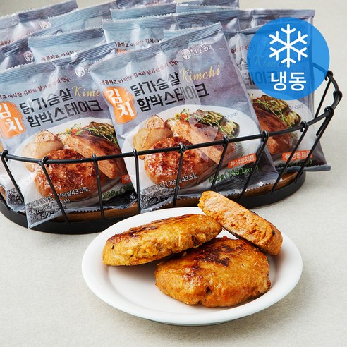 햇살닭 김치 닭가슴살 함박스테이크 (냉동), 100g, 10개