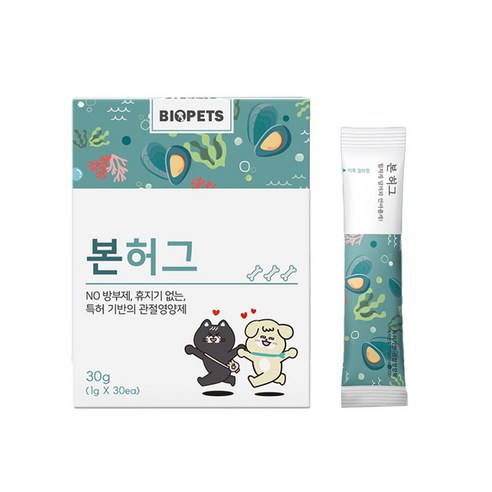 바이오펫츠 반려동물 본허그 관절영양제 30p, 1개, 관절건강