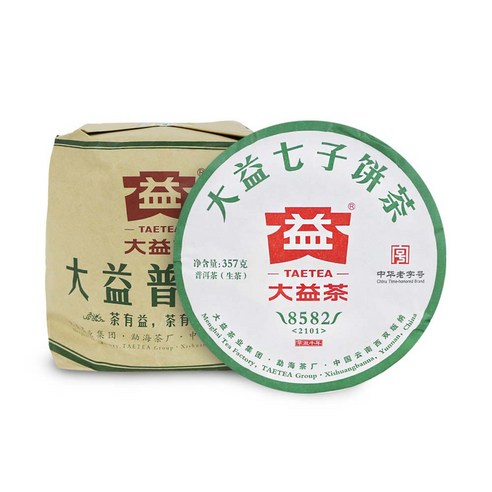 대익차 보이차 8582 생차, 357g, 7개