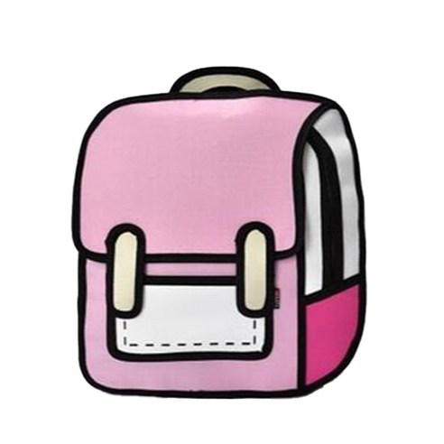 JCP 2D 디자인 기저귀 가방, 핑크