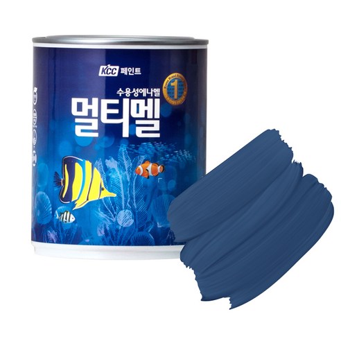 KCC페인트 숲으로 홈앤 멀티멜 페인트 반광 0.9L, 1개, 청색