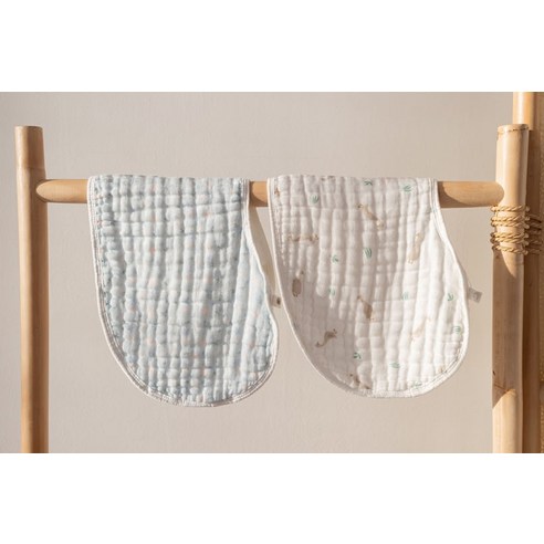 벨몽 버피빕 - 아기의 피부를 부드럽게 지켜주는 면 100% 소재의 수유 트림패드