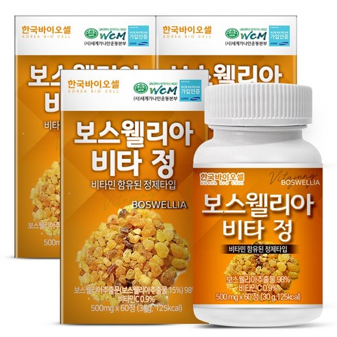 한국바이오셀 보스웰리아 비타 정, 60정, 3개, 60정