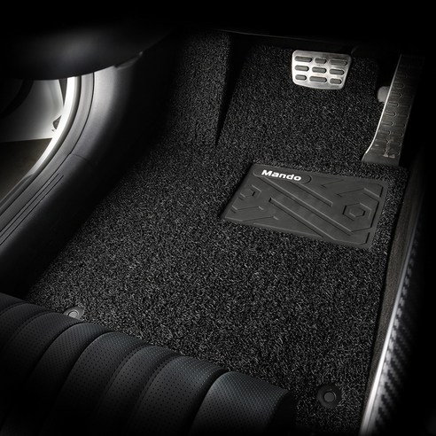 만도 와이드 볼륨쿠션 코일매트 확장형 1+2열, 블랙, BMW 5시리즈 (G30) 2017.02~