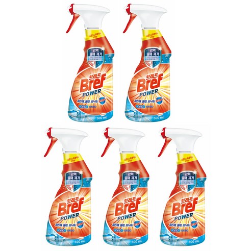 브레프 파워 욕실 세정제, 500ml, 5개