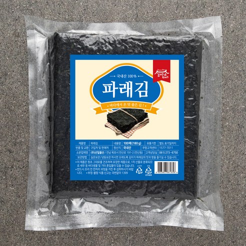 김이가 파래김, 180g, 1개