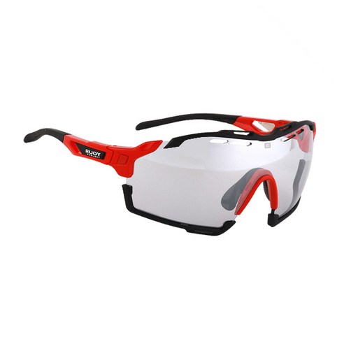 루디프로젝트 임팩트X 포토크로믹 2 레이저 렌즈 컷라인 스포츠 선글라스 SP637845-0000, 파이어 레드(글로스) + 블랙(렌즈) + 블랙 유광(범퍼)