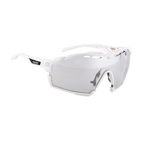 루디프로젝트 임팩트X 포토크로믹 2 레이저 렌즈 컷라인 스포츠 선글라스 SP637869-0000, 화이트(글로스) + 블랙(렌즈) + 화이트 유광 (범퍼)