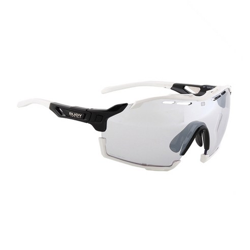 루디프로젝트 임팩트 X 포토크로믹 2 레이저 렌즈 컷라인 스포츠 선글라스 SP637842-0002, 블랙(글로스) + 블랙(렌즈) + 블랙 + 화이트 유광(범퍼)