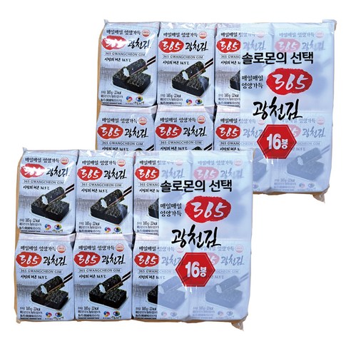 365광천김 재래 도시락, 3.65g, 32개
