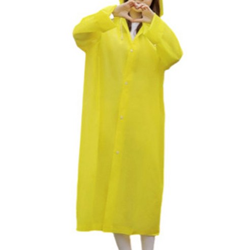 바이핏 일회용 고급형 비옷, 엘로우, 3개