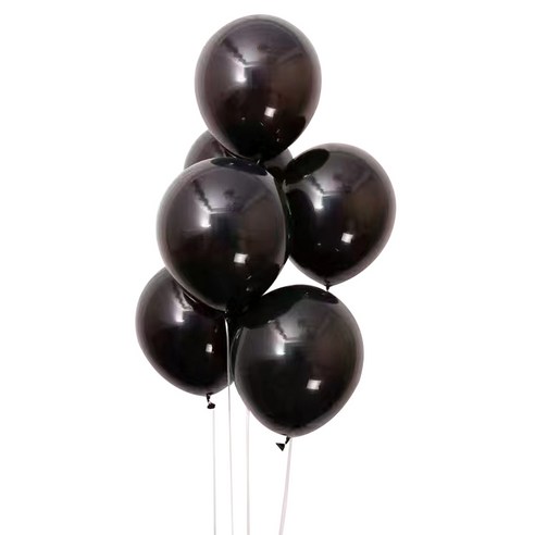 정월나나 기념일 이벤트 생일파티 마카롱 풍선, 100개, 블랙