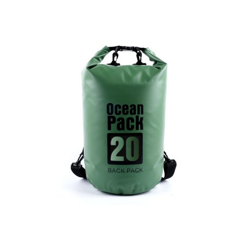 w에이블 방수 비치 수영 드라이 백팩 20L, 12 아미 그린