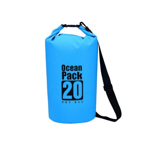 w에이블 방수 비치 수영 드라이 백팩 20L, 08 라이트 블루