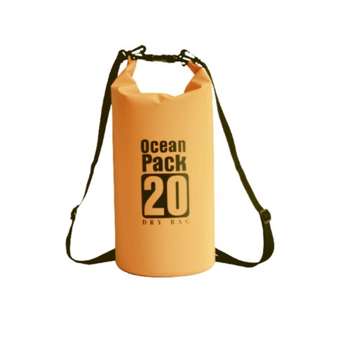 w에이블 방수 비치 수영 드라이 백팩 20L, 13 옐로오렌지