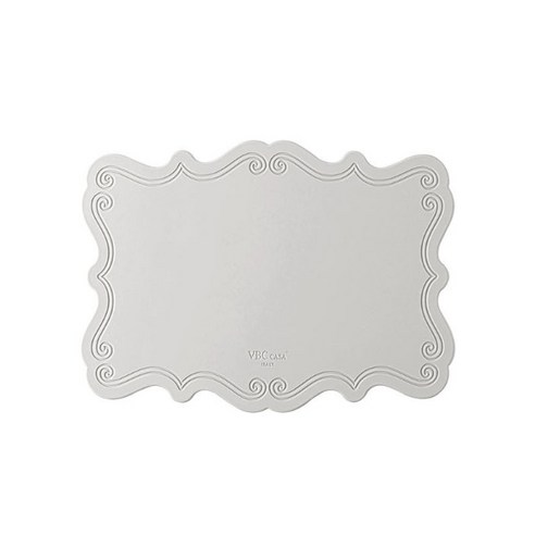 VBCCASA 사각 실리콘 플레이스매트, 바로크 그레이, 400mm x 260mm x h 3mm