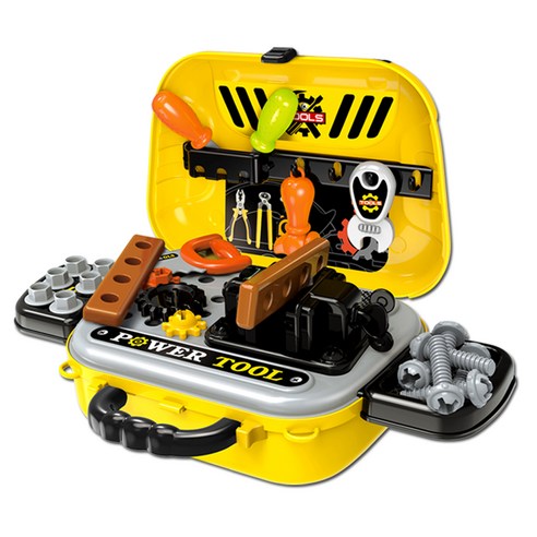 TOOLS 2 in 1 디럭스 파워 가방 공구놀이 xic008932a, 혼합색상