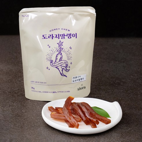 허니츄 도라지말랭이, 3개, 35g