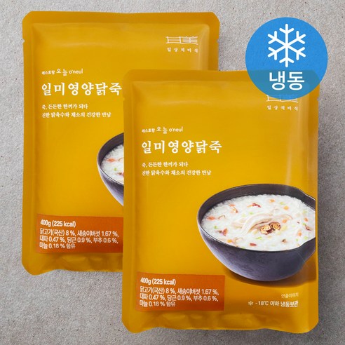 일상적미식 일미 영양닭죽 (냉동), 2개, 400g