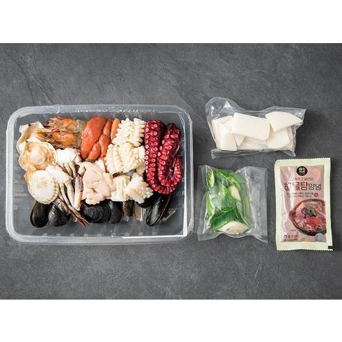 풍부한 해산물로 가득 찬 바다자리 문어해물탕 씨키트로 간편하게 맛있는 문어해물탕을 만드세요.