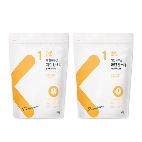 레인보우샵 과탄산소다 프리미엄, 3kg, 2개