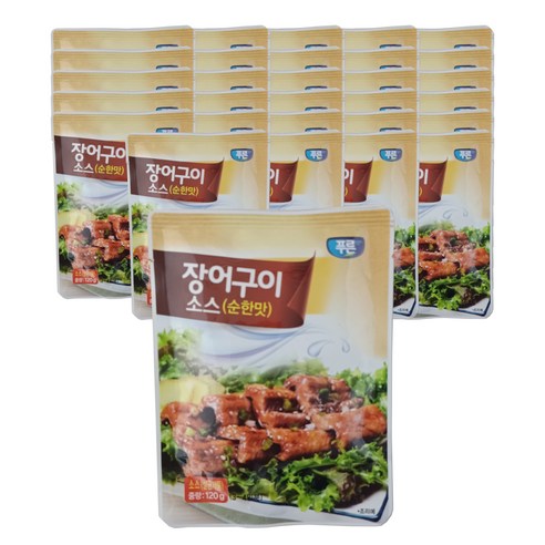 푸른식품 장어구이 소스 순한맛, 120g, 40개
