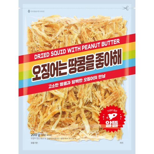 정화식품 오징어는 땅콩을 좋아해, 1개, 200g