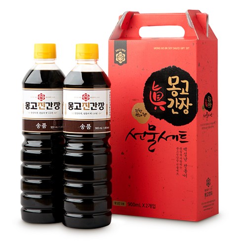 몽고진간장 송품 선물세트 3호, 900ml, 2개