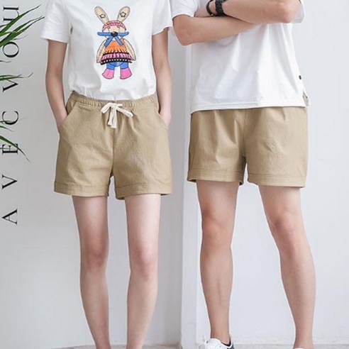  턴키 빅사이즈 카브라 면스판 밴딩 3부 반바지 