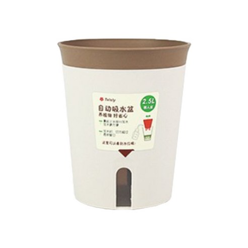 모리앤 칼라 저면관수 화분, 브라운