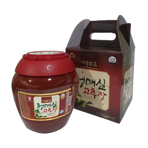 진조미 청매실 고추장 3.2kg 1021570, 1개 진조미 청매실 고추장 3.2kg 1021570, 1개