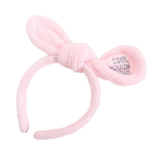미니맥시 뷰티 토끼 하트 워시 헤어 머리띠, 핑크, 1개
