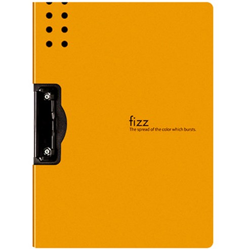 Fizz 비즈니스 펜홀더 컷 클립 파일 A4, 오렌지, 1개