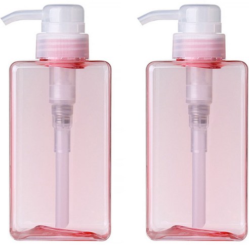 지앤와이 로션 펌프 공병 450ml, 2개, 핑크