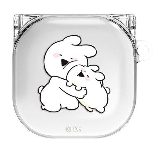 오버액션 링링 일체형 이어폰 투명 케이스, 베이비(케이스), 실리콘키링(랜덤발송), 버즈2프로 / 버즈2 / 버즈프로 / 버즈라이브