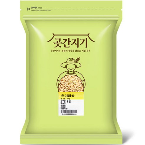 곳간지기 현미찹쌀, 1kg, 1개