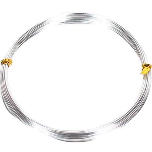 공예 철 와이어 1mm x 10m, 02 실버, 1개